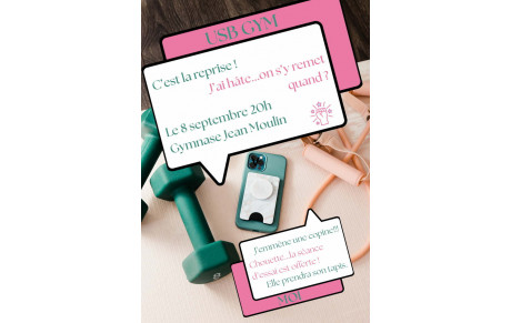 C'est la reprise à la Gym